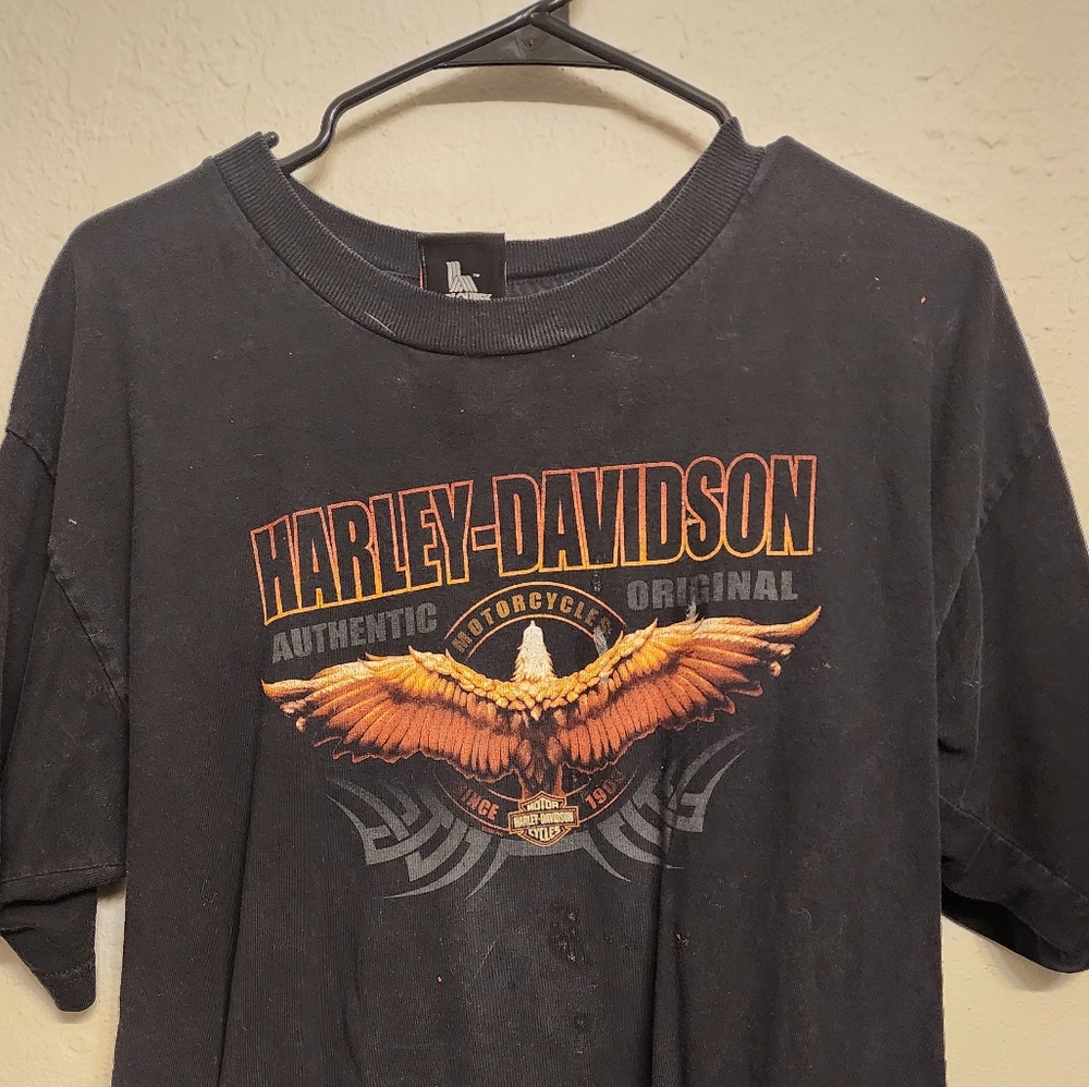 Harley-Davidson Black Graphic T-Shirt for Men